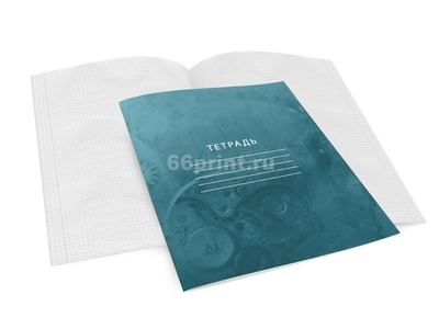 заказать печать 50 тетрадей  «A5», 12 листов, 1+1